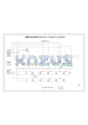 AIWA-VX-G142 datasheet - AIWA VX-G142 OPERATION 1 SCHEMATIC DIARGAM