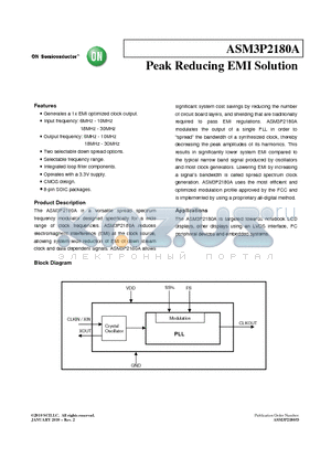 ASM3P2180AF-08SR datasheet - Peak Reducing EMI Solution