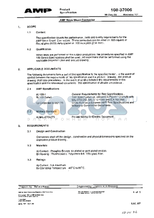 108-37006 datasheet - AMP Novo Shunt Connector