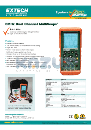 381295A datasheet - 5MHz Dual Channel MultiScope