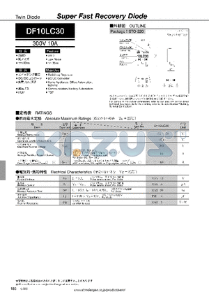 DF10LC30 datasheet - Super Fast Recovery Diode