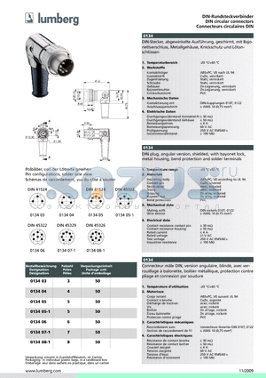 013403 datasheet - DIN-Rundsteckverbinder