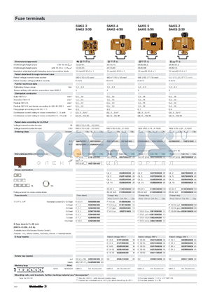 0136400000 datasheet - Fuse terminals