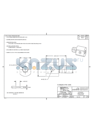 01381 datasheet - POWER SNAP STRAIGHT MALE CABLE MOUNT