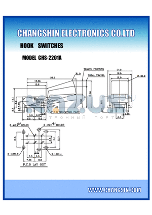 CHS-2201A datasheet - Hook Switches