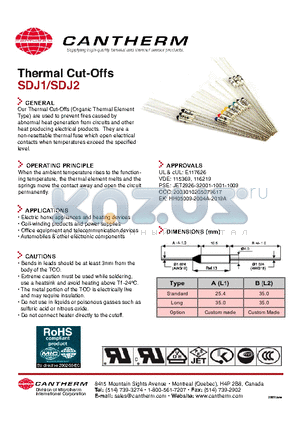 DF115S datasheet - Thermal Cut-Offs