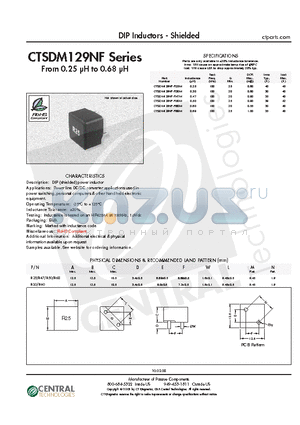 CTSDM129NF datasheet - DIP Inductors - Shielded