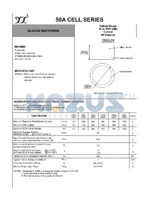 50A datasheet - SILICON RECTIFIERS