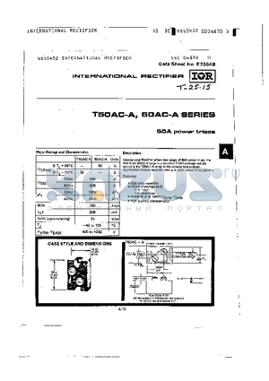 50AC60A datasheet - 50A POWER TRIACS