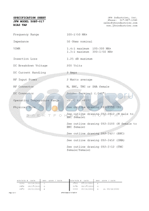 50BT-017 datasheet - BIAS TAP