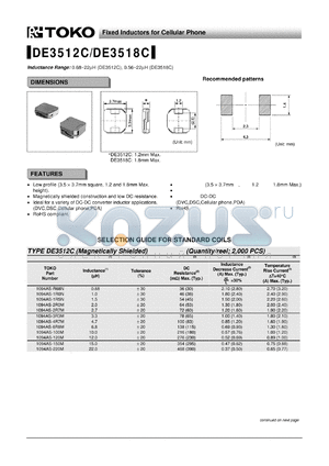 1094AS-4R7M datasheet - Fixed Inductors for Cellular Phone