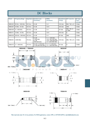 50DB-002 datasheet - DC Blocks