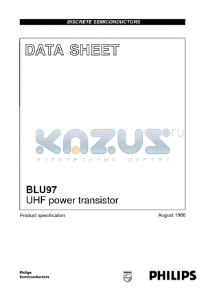 BLU97 datasheet - UHF power transistor