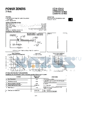 1N5091 datasheet - POWER ZENERS