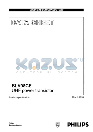 BLV98CE datasheet - UHF power transistor