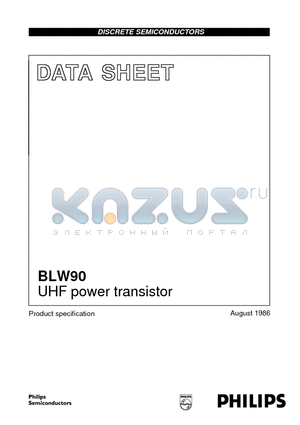 BLW90 datasheet - UHF power transistor