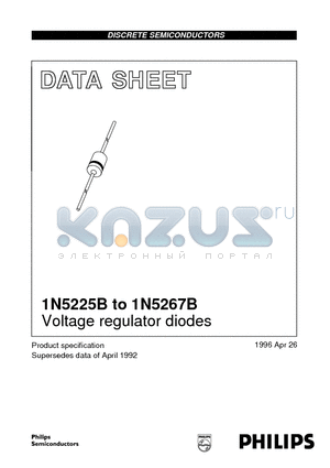 1N5225B datasheet - Voltage regulator diodes