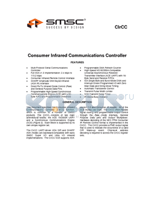 CIRCC datasheet - Consumer Infrared Communications Controller