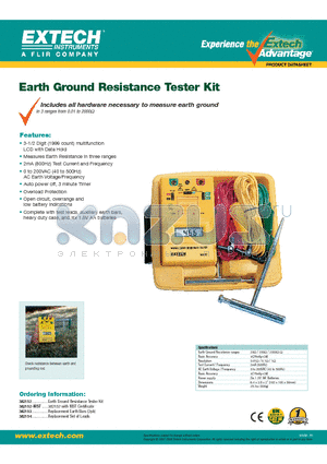 382152 datasheet - Earth Ground Resistance Tester Kit