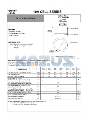 10A1000V datasheet - SILICON RECTIFIERS