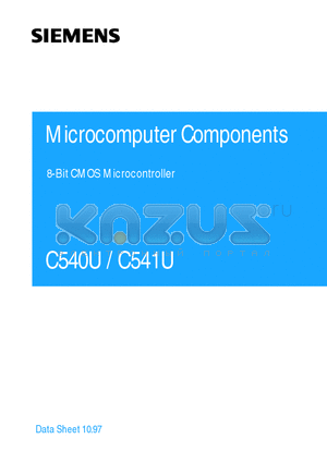 C540U datasheet - 8-Bit CMOS Microcontroller