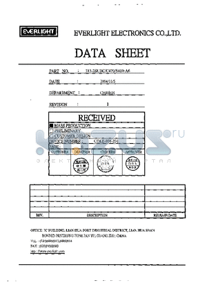 383-2SUBC-C470-S400-A6 datasheet - 5.0mm Round Type LED Lamps