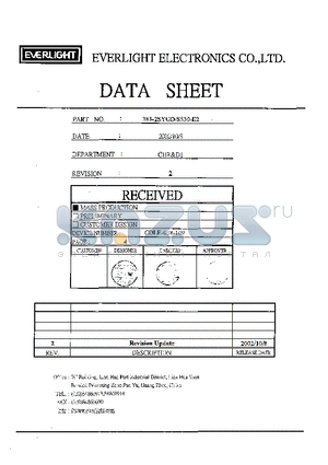 383-2SYGD-S530-E2 datasheet - 5.0mm Round Type LED Lamps