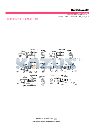 383A datasheet - Q-G^ CONNECTOR-ADAPTERS