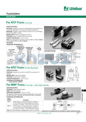 01550315ZXA-ND datasheet - For ATO Fuses In-Line Type