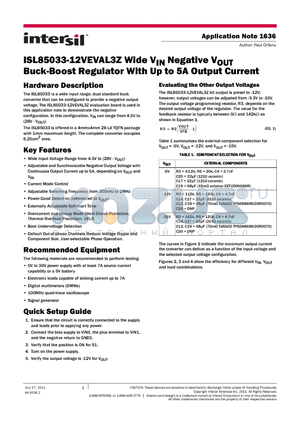 C5750X7R1E226M datasheet - Wide VIN Negative VOUT Buck-Boost Regulator With Up to 5A Output Current