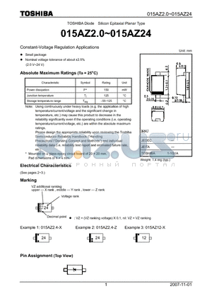 015AZ5.1 datasheet - Constant-Voltage Regulation Applications