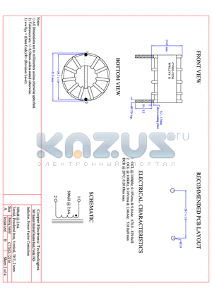 CTX02-12236 datasheet - INDUCTOR, POWER FACTOR CORRECTION