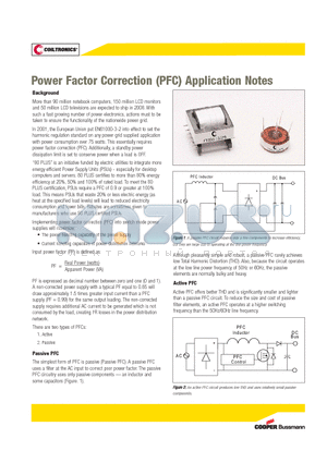 CTX08-13679 datasheet - Power Factor Correction (PFC) Application Notes