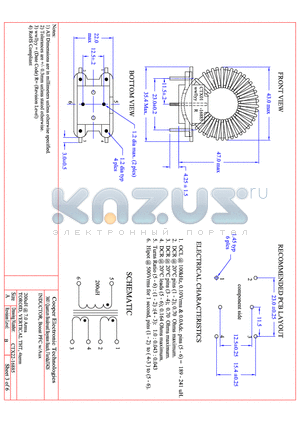 CTX22-16885 datasheet - INDUCTOR, BOOST PFC W/AUX