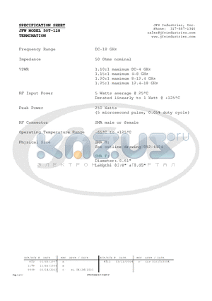 50T-128 datasheet - TERMINATION