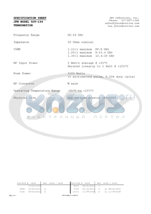 50T-199 datasheet - TERMINATION