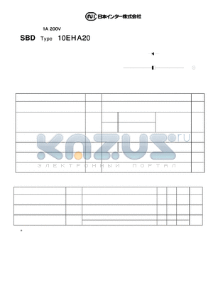 10EHA20 datasheet - SCHOTTKY BARRIER DIODE