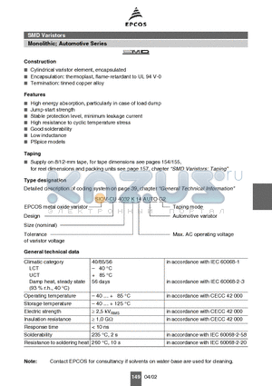 CU4032K30AUTOG2 datasheet - Monolithic; Automotive Series