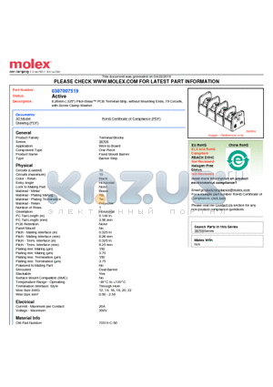 38700-7519 datasheet - 6.35mm (.250