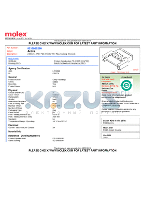 51006-0200 datasheet - 2.00mm (.079