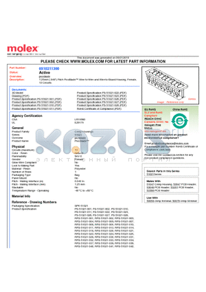 51021-1300 datasheet - 1.25mm (.049