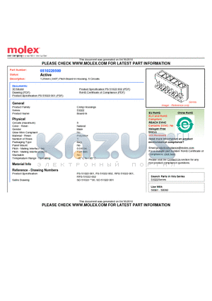 51022-0500 datasheet - 1.25mm (.049