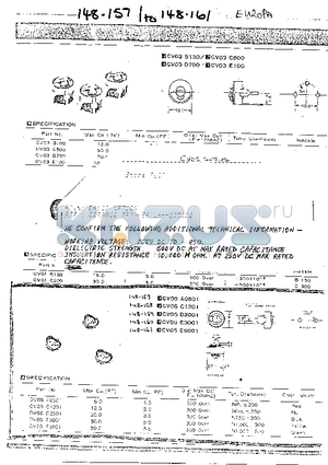 CV01C300 datasheet - WORKING VOLTAGE : 200V DC TO - 850