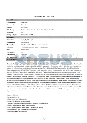 51065-0300 datasheet - PCB Through Hole, SMT (Surface Mount Technology)