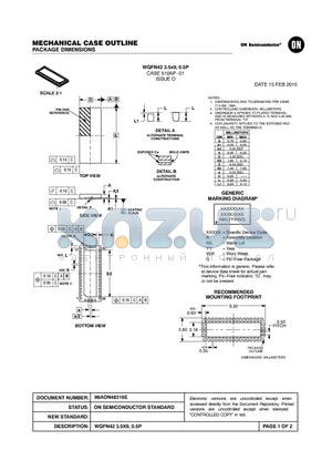 510AP-01 datasheet - Electronic versions are uncontrolled except when accessed directly