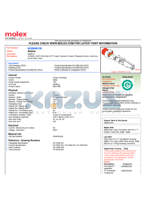 39-00-0155 datasheet - 4.20mm (.165