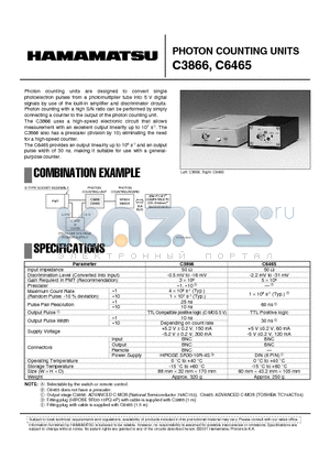 C6465 datasheet - COMPACT BENCH-TOP TYPE