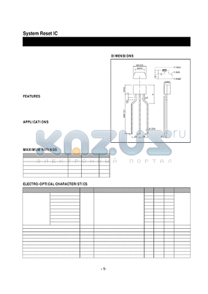 BMR-0301F datasheet - System Reset IC