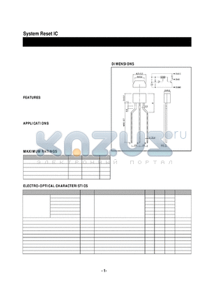 BMR-0401 datasheet - System Reset IC