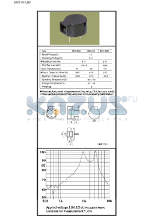 BMT-04A datasheet - BMT-04A